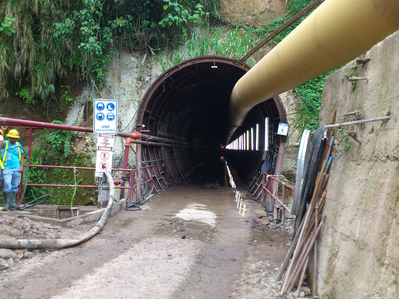 Tunnelportal in welchem Spritzbeton mit Concrix ES eingesetzt wurde